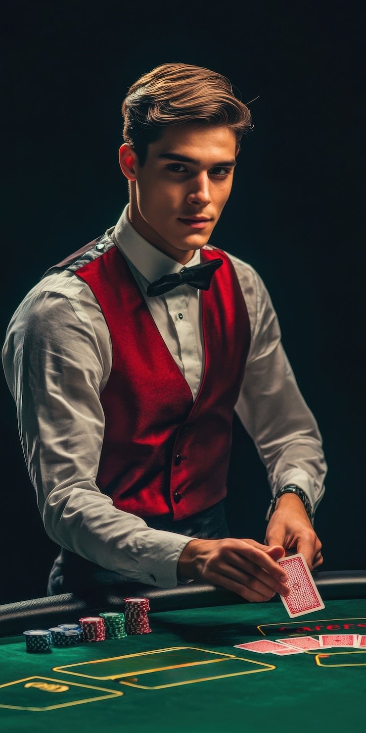 Antarmuka permainan Live Blackjack Antarmuka permainan Live Blackjack di aplikasi mobile